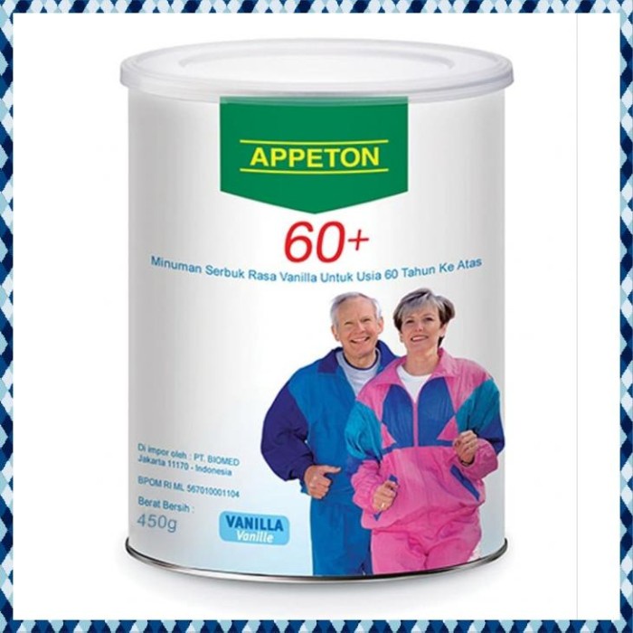 

PROMO APPETON 60 SUSU LANSIA ORANG TUA VANILLA 450 GRAM