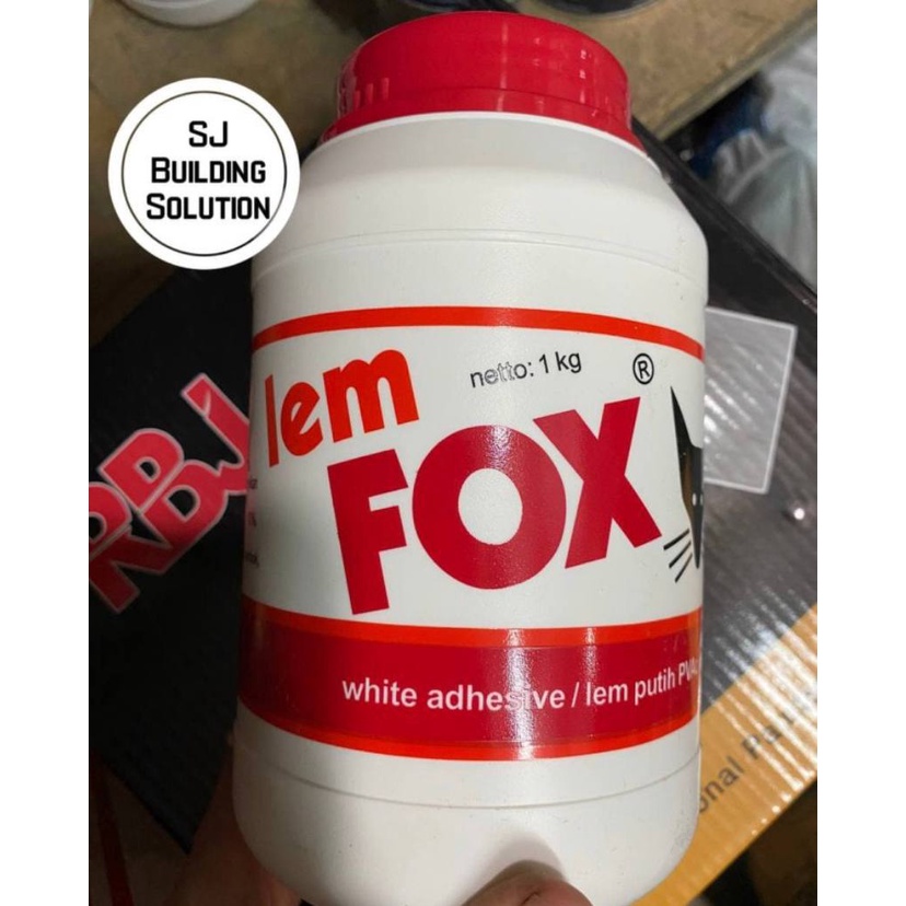 

Lem Fox Putih Lem PVCAC Lem Kertas Fox kemasan isi 1 kg net Bagus