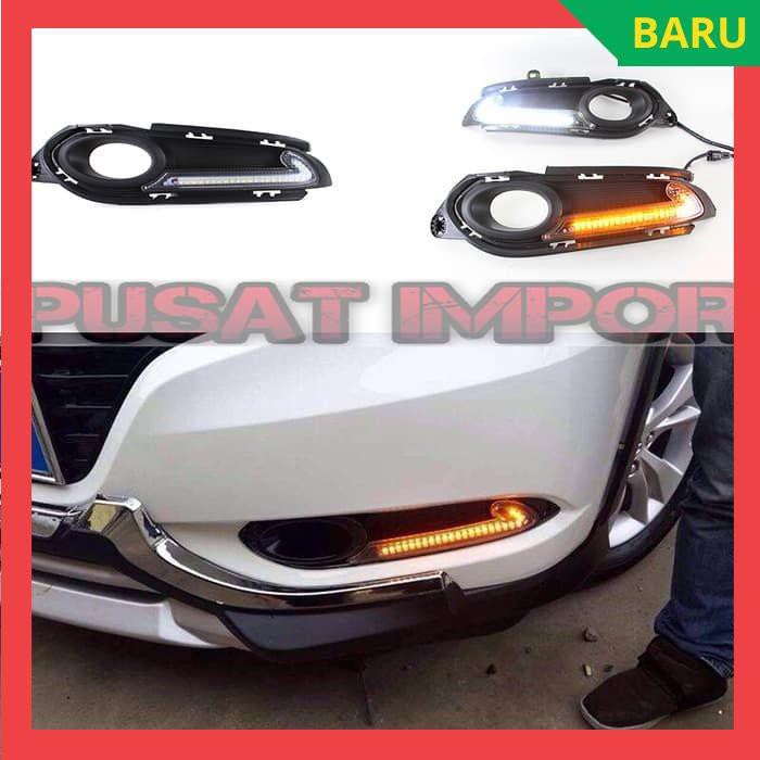 Cover Foglamp Drl Led Honda All New Hrv Model L