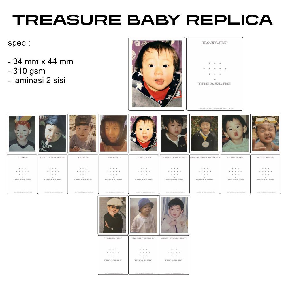 Baby Photocard Treasure The First Step Treasure Effect unofficial