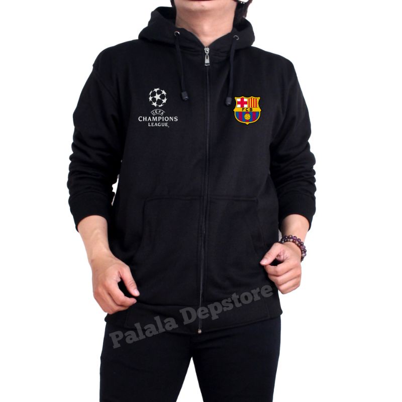 Zipper Hoodie Barca// Hoodie Zipper Bola Distro//Hoodie Barca Premium//Unisex