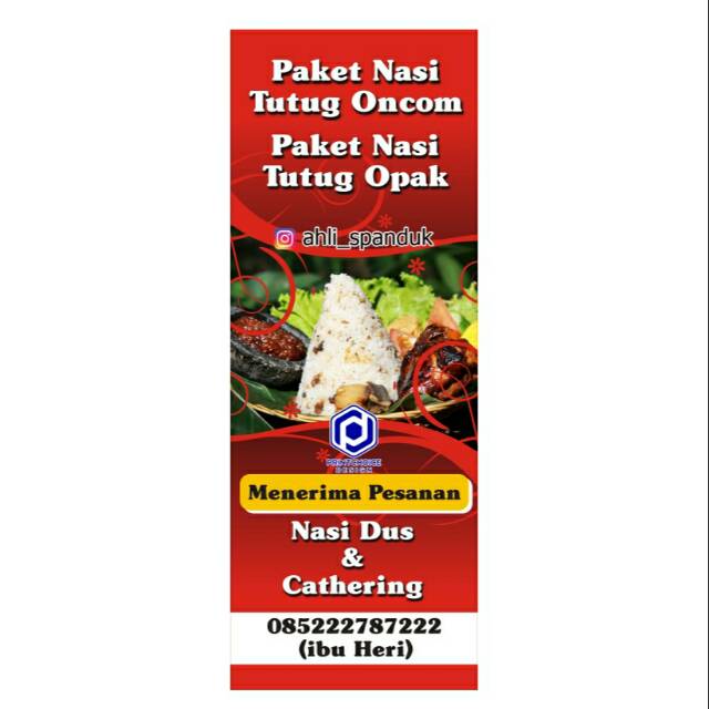 Banner outdoor / spanduk 60*160cm