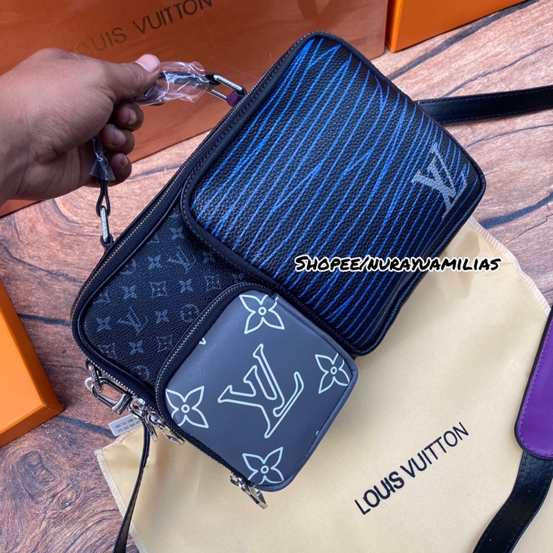 louis Vuitton messenger bag import mirror Authentic tas selempang pria lv tas slempang lv import