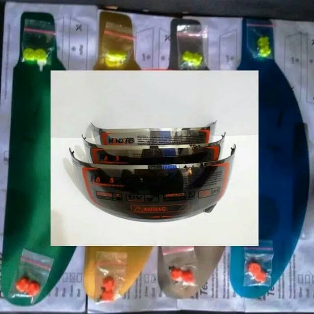 (COD⭐⭐)Paket kaca helm flat visor +taer off +posh pnp kyt r10 kyt rc-7 kyt k2 rider (kaca silver)