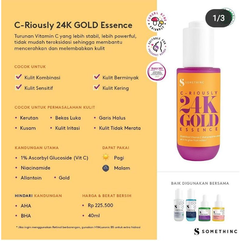 Somethinc C-Riously 24K Gold Essence