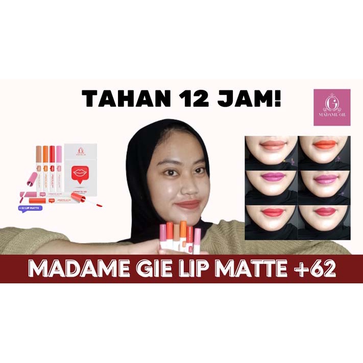 Madame Gie Lip Matte Netizen +62 - Make Up Lipstick | Lip Cream