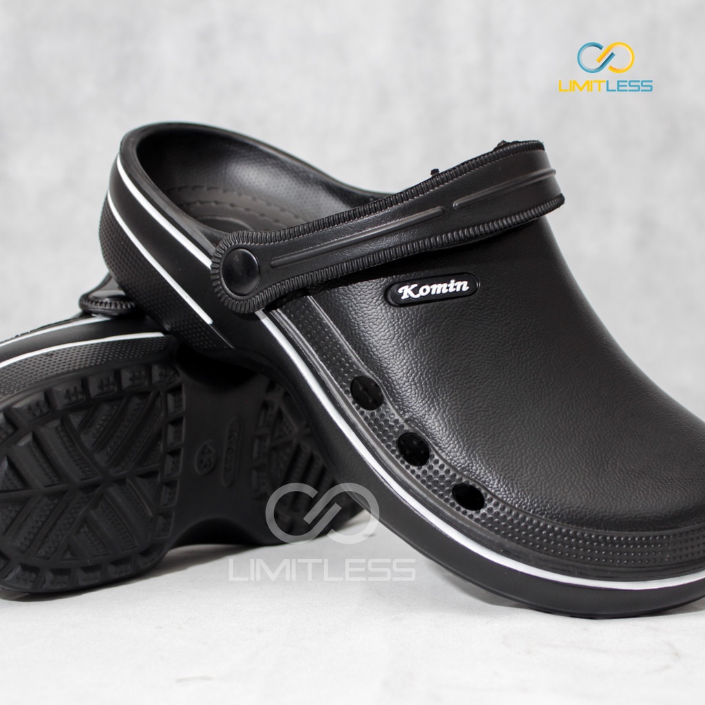 Zerolimit - Sandal Baim Pria Anti Air Trendy Sandal Slip On Cowok Lentur Anti Licin Sendal Baim Pria Kekinian Casual