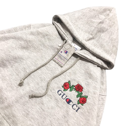 Jaket Hoodie GCC X CHAMP ROSE – Gray Edition Trendy Casual Unisex Good Brand Quality Stylish