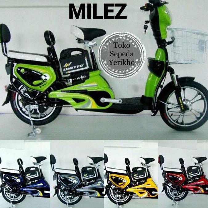 Sepeda Listrik / E-Bike United Milez 16 - Biru