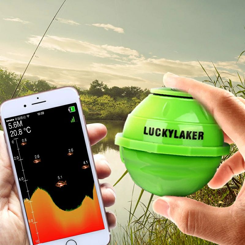 LUCKY LAKER FF916 FISHFINDER FISH FINDER ALAT PENCARI IKAN WIRELESS WIFI ANDROID IOS PORTABLE