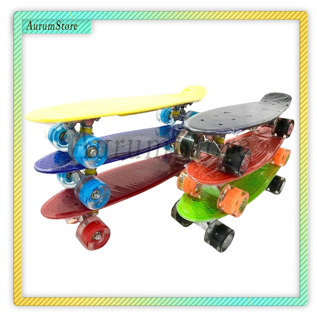 PENNY/FISH/BANANA BOARD ,PENNYBOARD FISHBOARD PU LED WHEELS MURAH