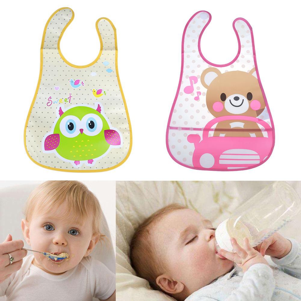 Bib Slabber Handuk Air Liur Bayi Anti Air Gambar Kartun Lucu