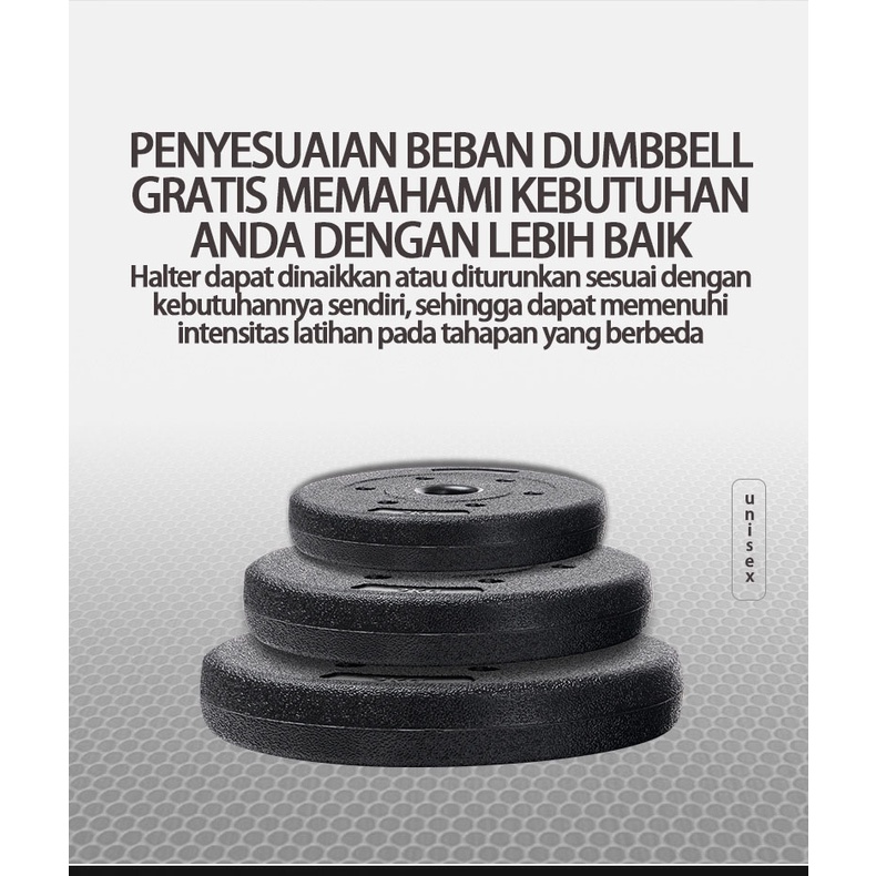 Rumah Dumbbell Peralatan Kebugaran Pria dan Wanita Rumah Pelatihan Pelajar 40KG Set Barbel Ramah Lingkungan OT99