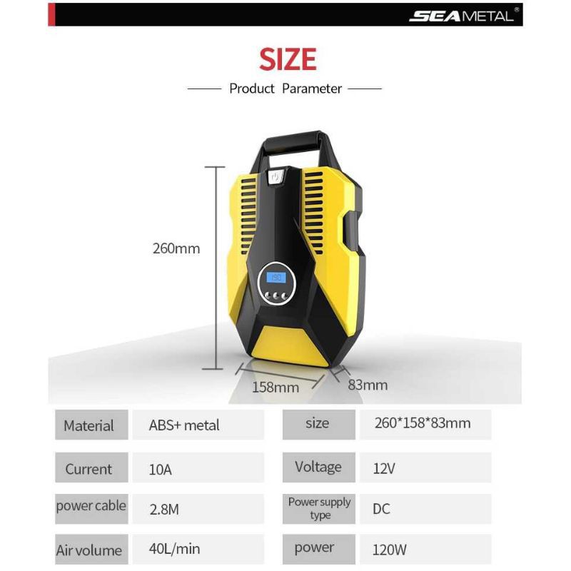 Inflator Pompa Angin Ban Mobil Car Compressor 120W ATJ-1266