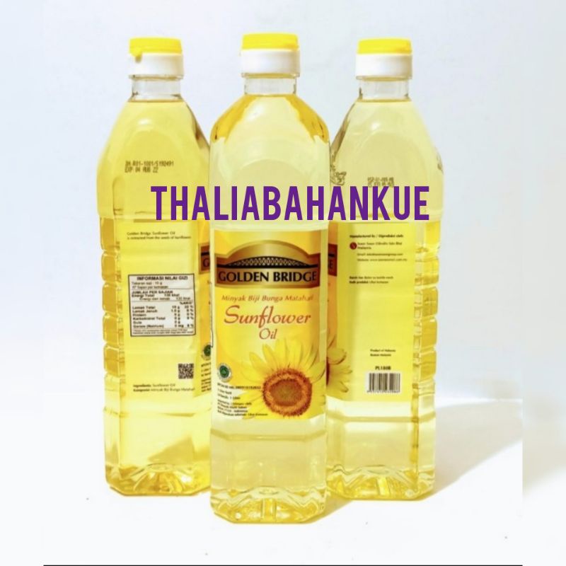 

GOLDEN BRIDGE SUNFLOWER OIL 1LITER MINYAK BIJI BUNGA MATAHARI