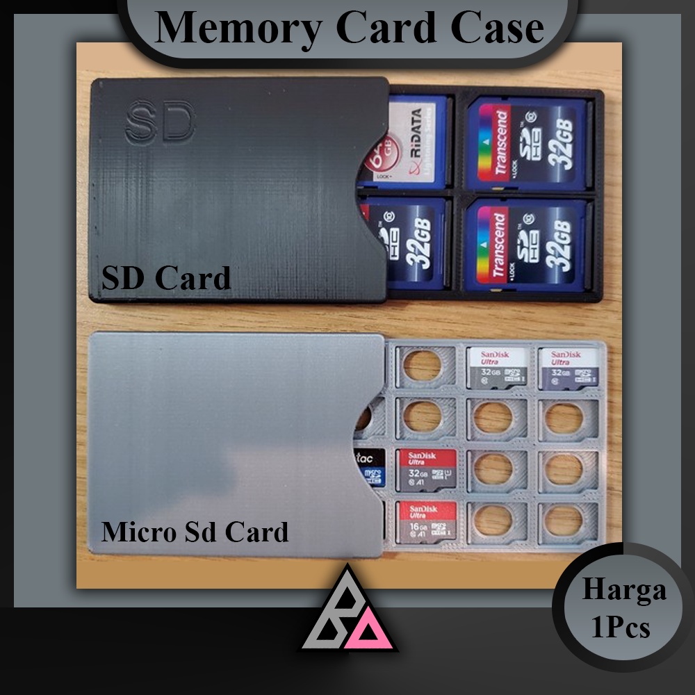 Memory Card Case SD Card dan MicroSD Card Tempat Penyimpanan Memory