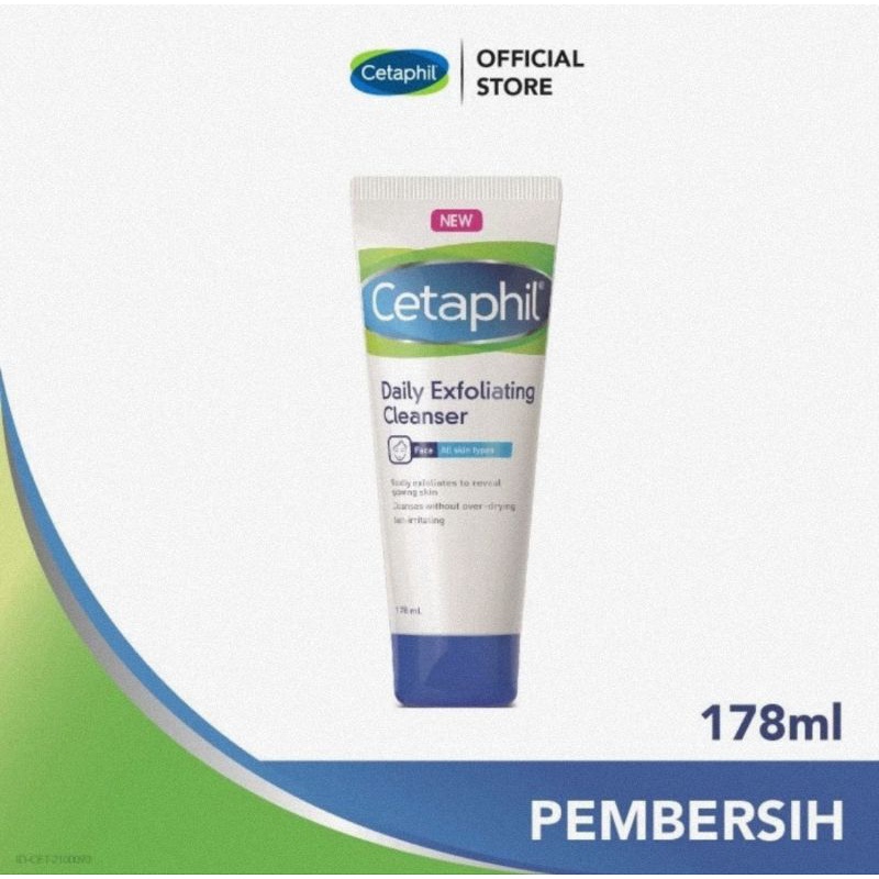 Cetaphil Daily Exfoliating Cleanser 178 ml - Pembersih Muka Untuk Eksfoliasi Kulit Wajah