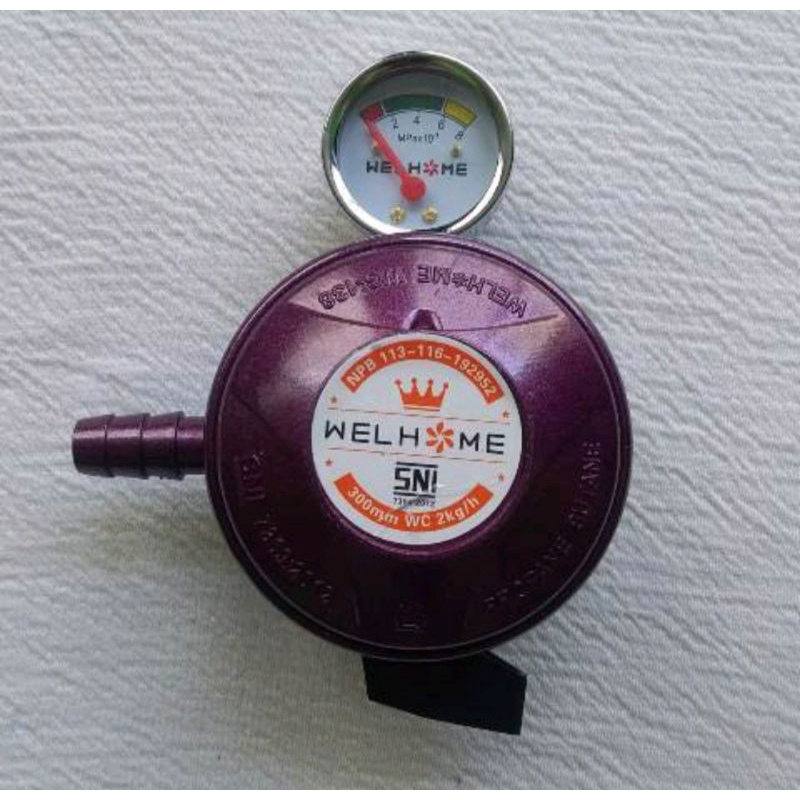 REGULATOR GAS WELHOME / Kepala Gas WELHOME WG 138M SNI Bagus Murah