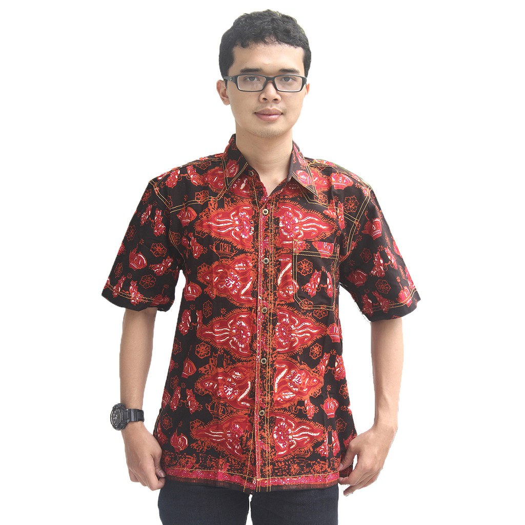 Model Baju Batik Pria Cap Asli Jambi Berkualitas - Zallatra B4