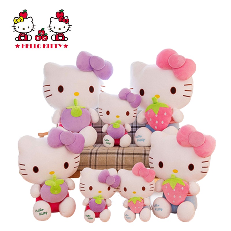 Boneka Mainan Mewah Hello Kitty Sempurna Kartun Gadis Anak Hadiah Ulang Tahun