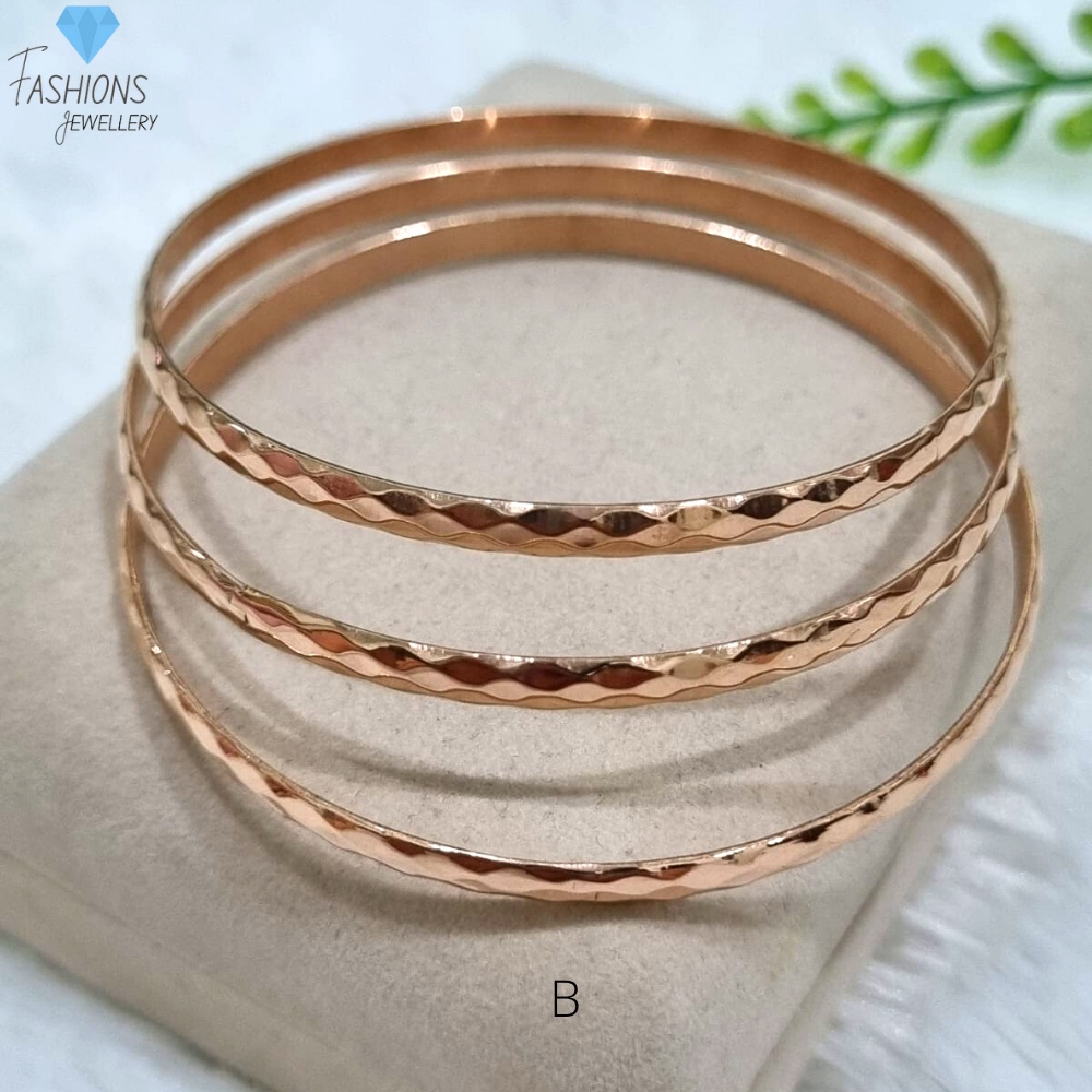 Gelang Keroncong Titanium Rose Gold