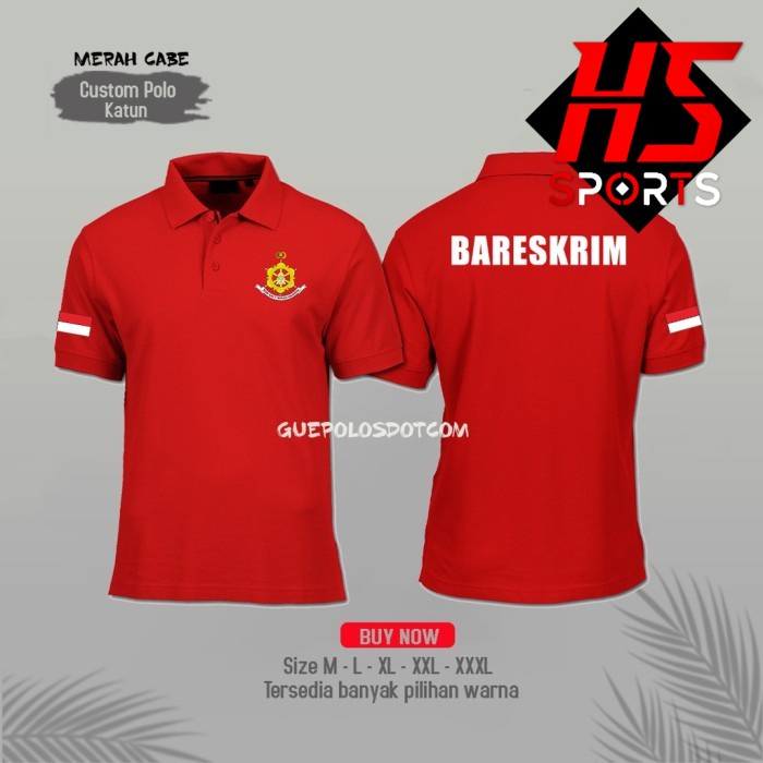 Poloshirt - Kaos Polo Police Bareskrim Indonesia Terbaru - BAJU POLISI