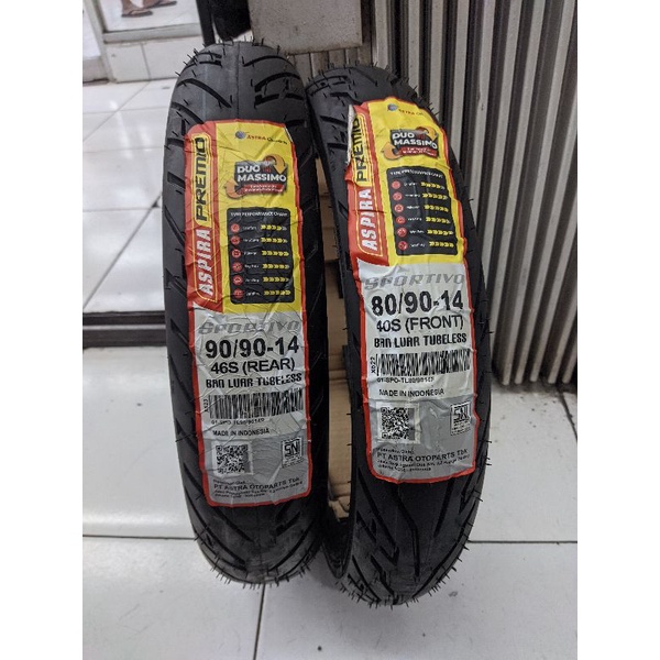 Ban aspira premio sportivo 80/90-14 dan 90/90-14