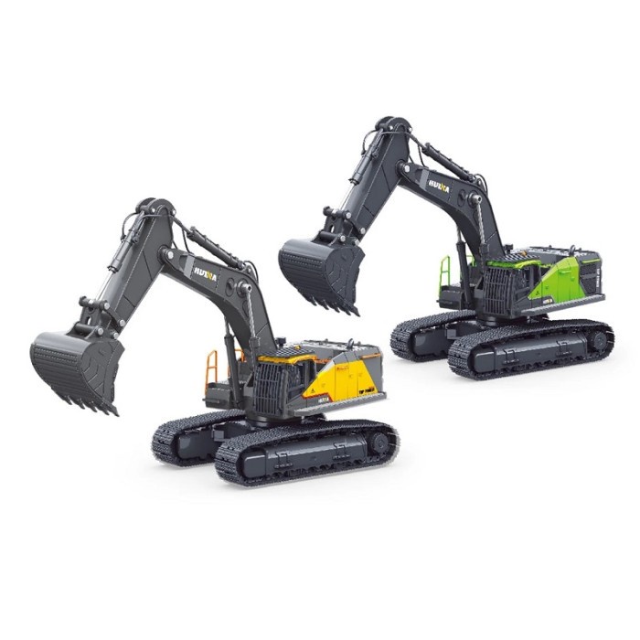 [Kinvil Toys] Huina 1721 Professional Excavator Model Diecast Metal 1/50 Scale Hobby And Toys