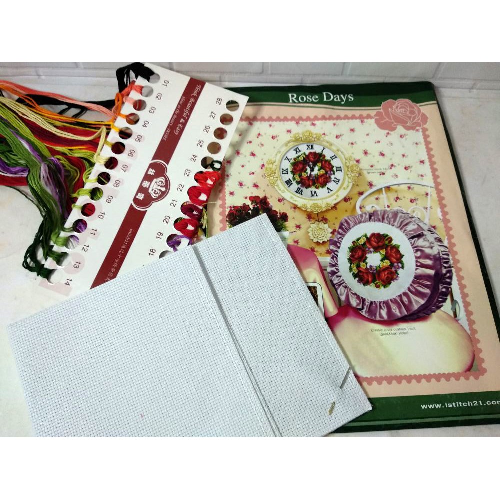 Paket DIY Craft Sulam Kristik DOME 261014 Bunga Flower Mawar Rose