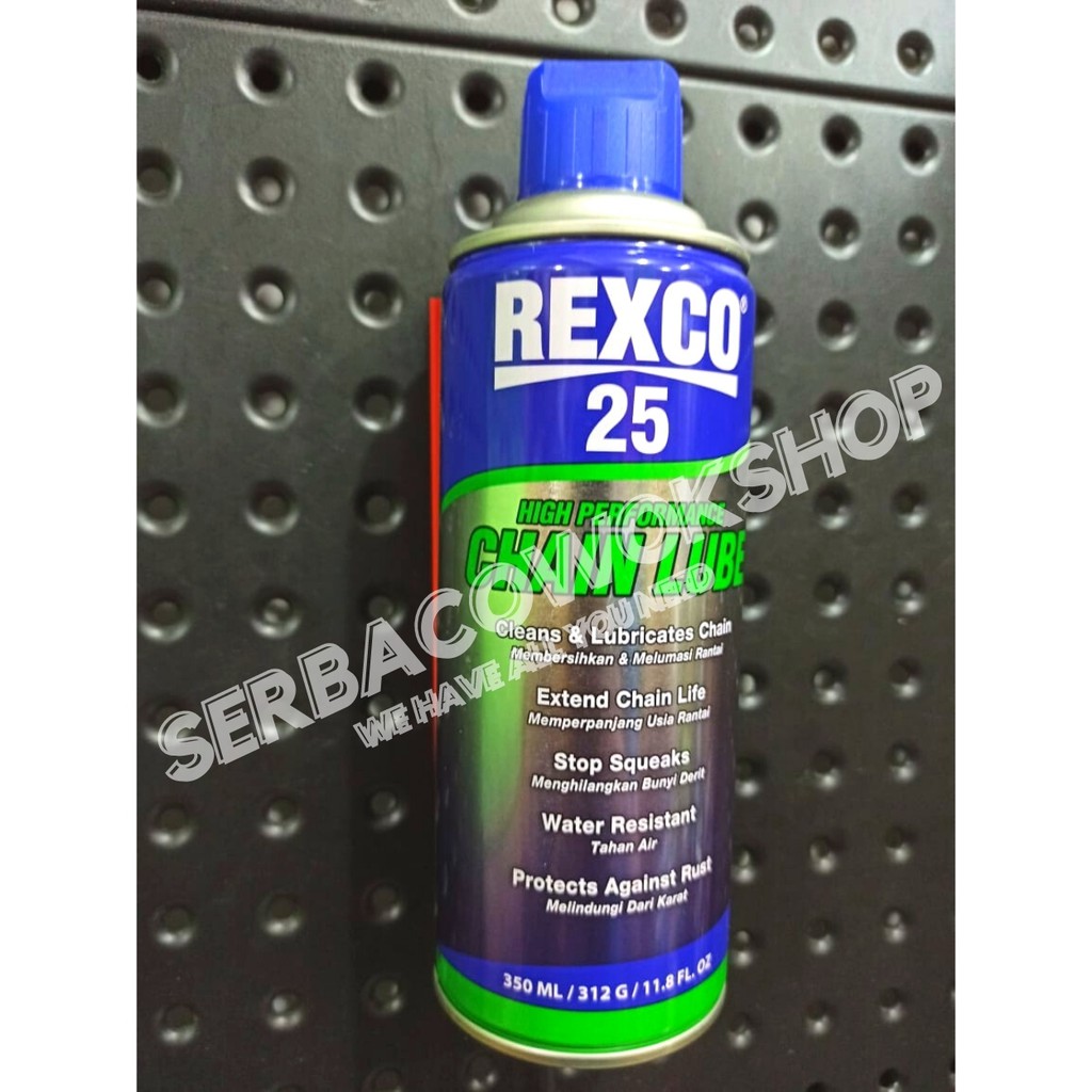 REXCO Chainlube 25 350 ml Pelumas Minyak Rantai Sepeda Motor Khusus AREA JAWA Termurah Berkualitas