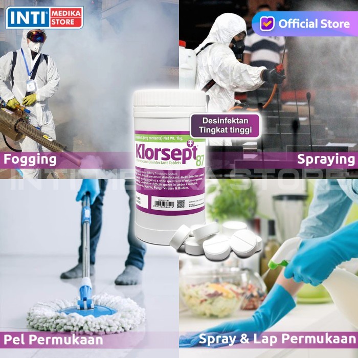 Klorsept 87 - Desinfektan Ruangan Tablet Disinfektan Fogging Spray #98