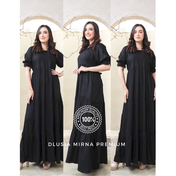 Daster Arab DLUSIA MIRNA Dress Premium Rayon Twill Ori