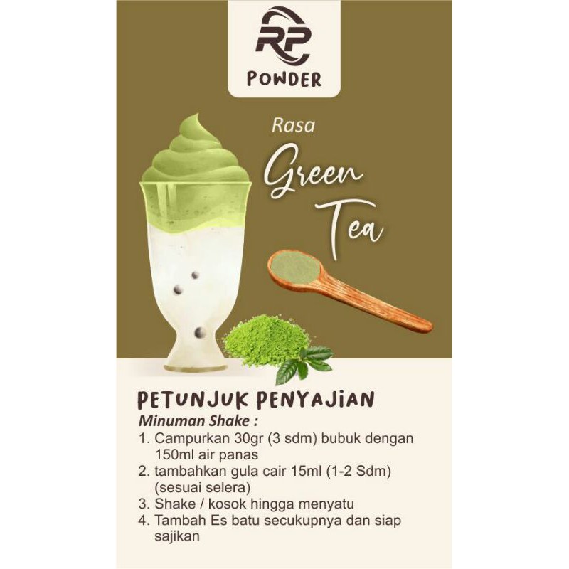 

Bubuk minuman rasa Greentea
