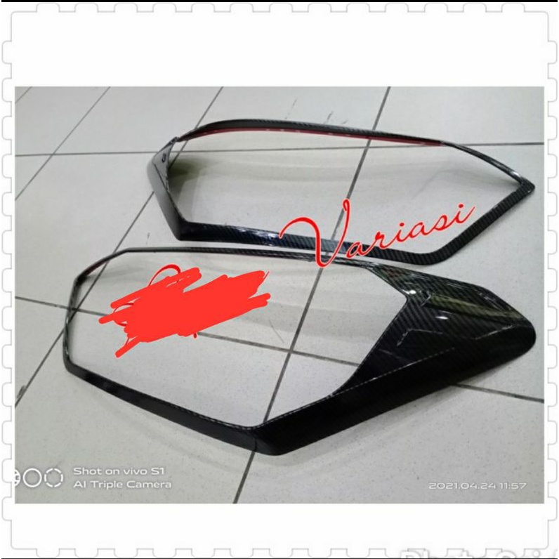 Garnish List Lampu Depan New Agya Ayla 2020 Carbon Glossy