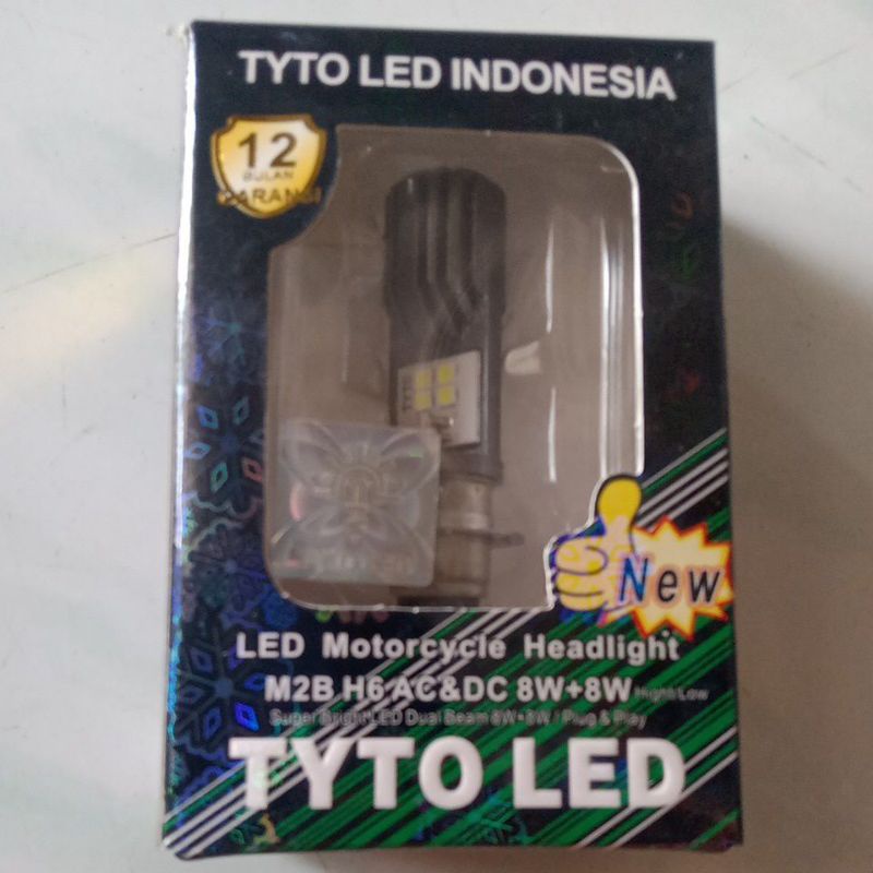 LAMPU LED HEADLAMP BEBEK MATIC H6 TYTO 1 DAN 2 WARNA