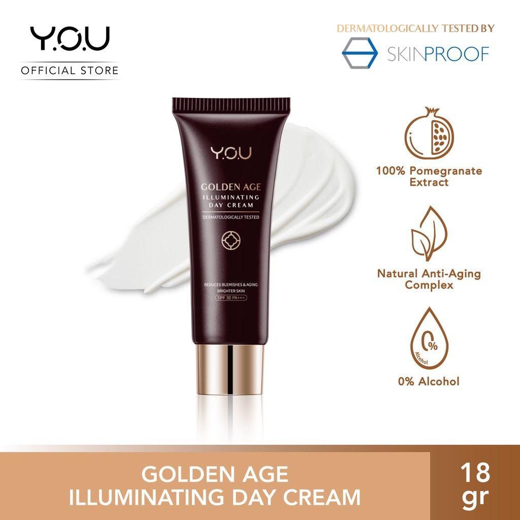 YOU Golden Age Illuminating Day Cream 18g (Total Radical Protection with SPF 30 PA+++)