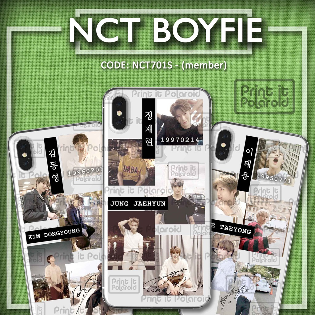  STIKER  NCT  Boyfie foto casing hp  tablet laptop buku diy 