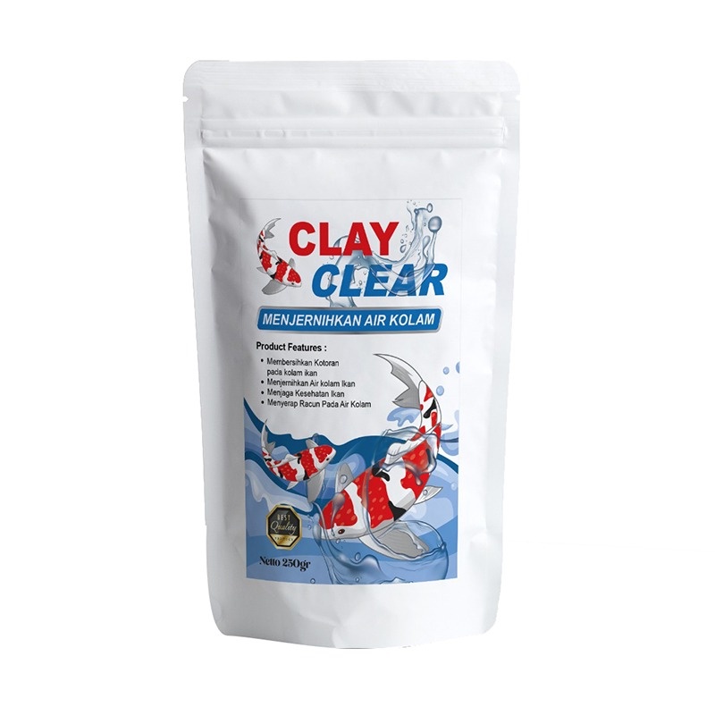 CLAYCLEAR Calcium Montmorillonite Clay Clear Penjernih Kolam Koi 250gr