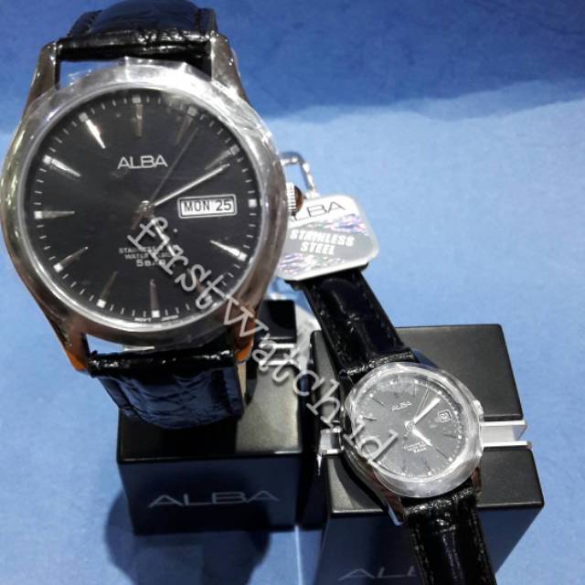 JAM TANGAN ALBA COUPLE AXND65X1 & AXU037X1 ORIGINAL