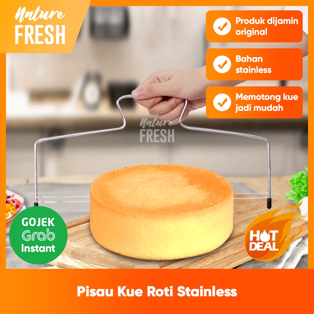 Pisau Kue Pemotong Kue Adonan Roti Cake Slicer Cake Knife Pisau Roti Cake Leveler