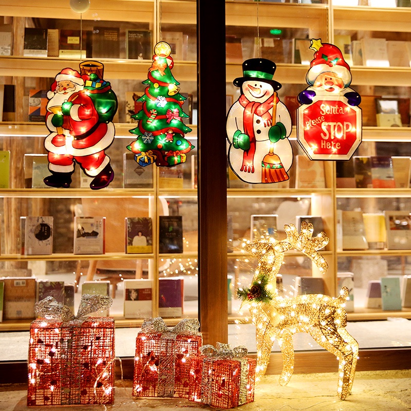 [Christmas Products] Christmas LED Window Suction Cup Hanging Lights