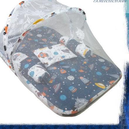 ✮ Baby Mat - Kasur Bayi Lipat Kelambu - Rocket ←