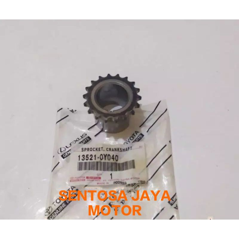 Sprocket Crankshaft Gigi Kruk As Toyota Yaris,Vios,Limo,Agya,Avanza,Calya 13521-0Y040 Original