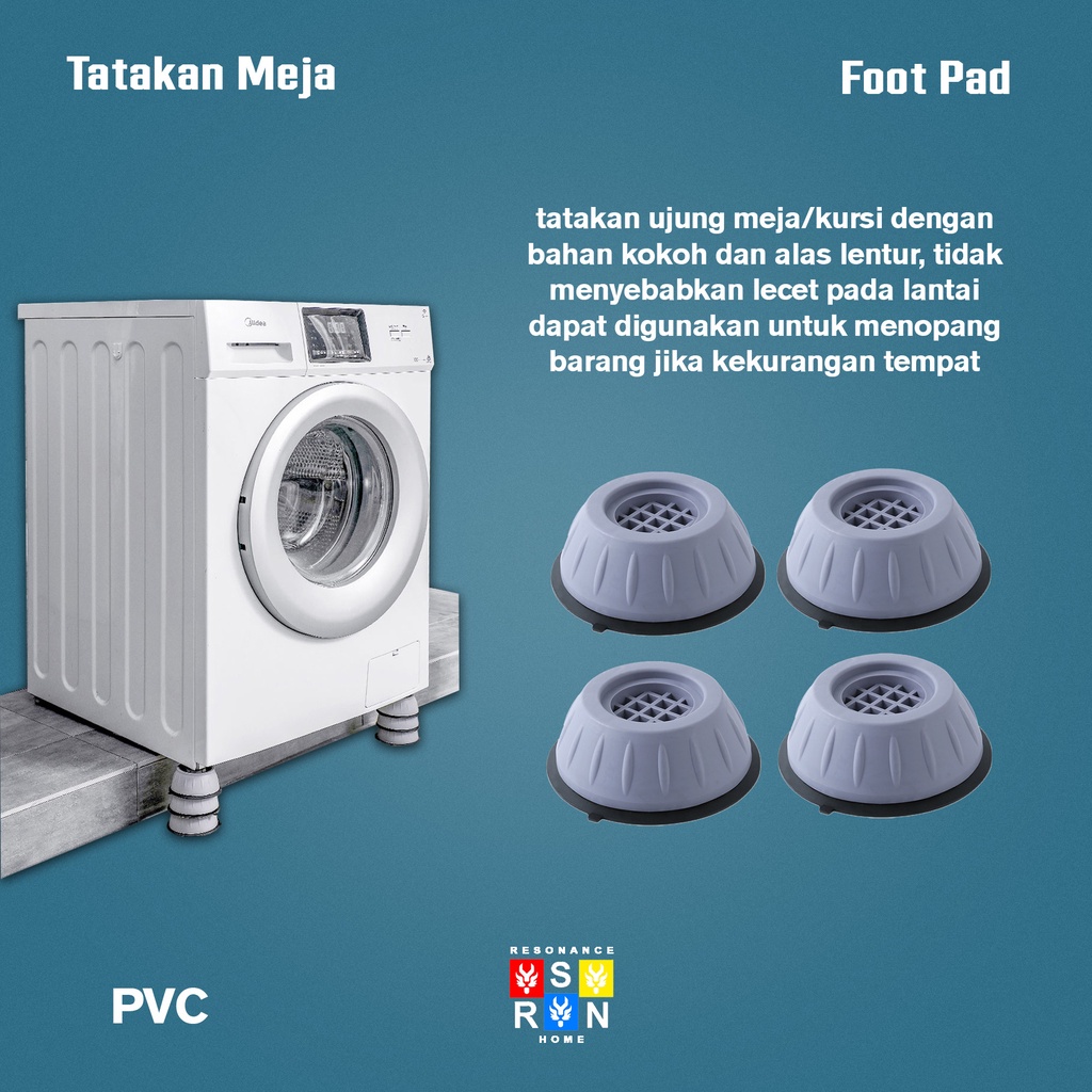 Alas Tatakan Kaki Mesin Cuci Ganjalan Pelindung Kaki Meja Kursi Resonance Home