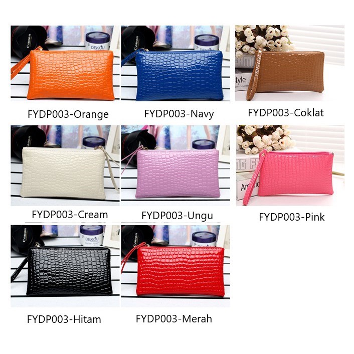 POUCH CROCO-POUCH KULIT BUAYA-DOMPET HP-DOMPET BUAYA