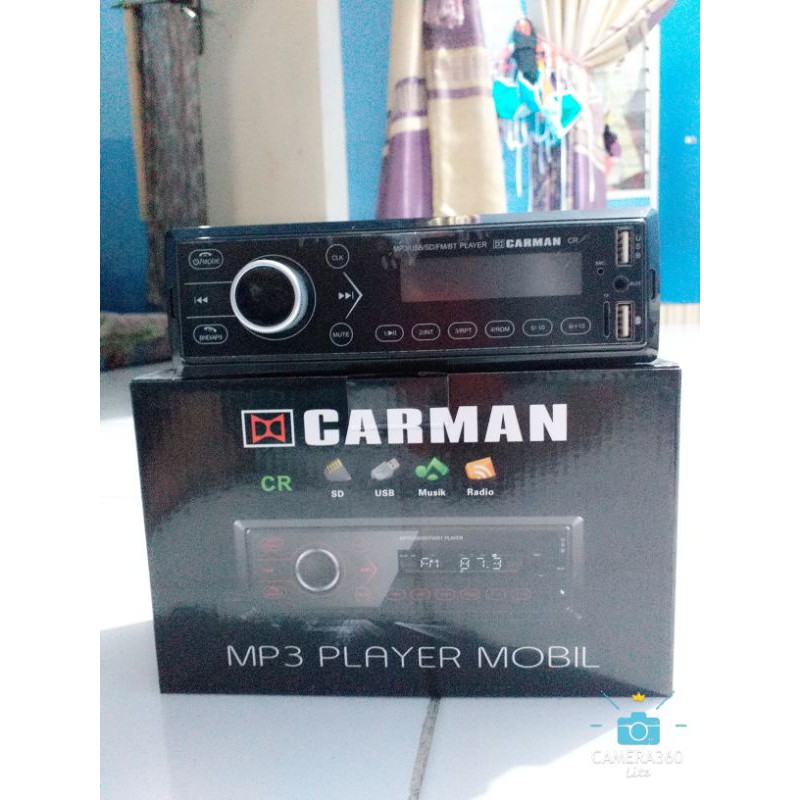 mp3 single din carman green