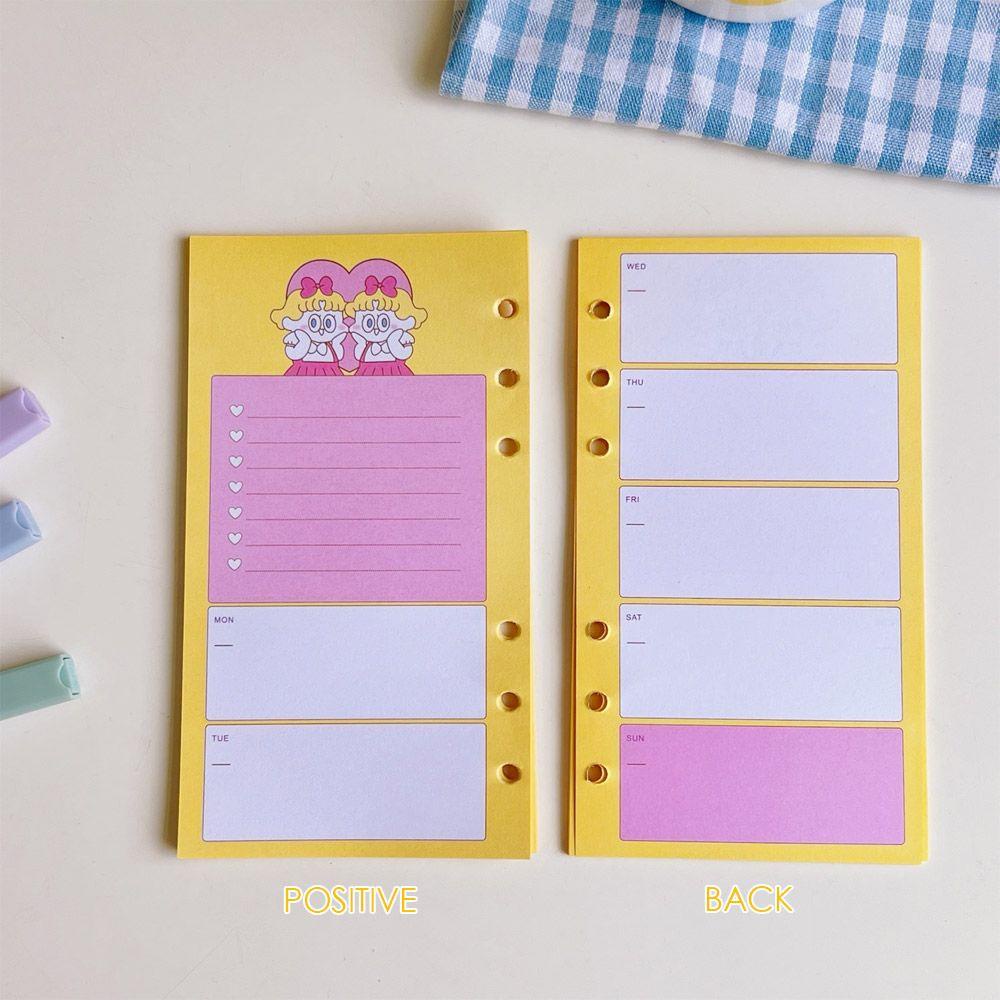 Preva Binder Notebook Portable Kreatif Halaman Dalam Loose-leaf Refill Alat Tulis Tangan Akun Diary