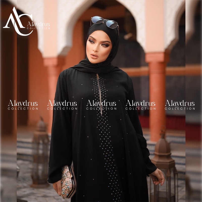 New Abaya Dress Maxi Arab Saudi Bordir Zephy Turki Umroh Dubai Turkey By AlaydrusCollection 412