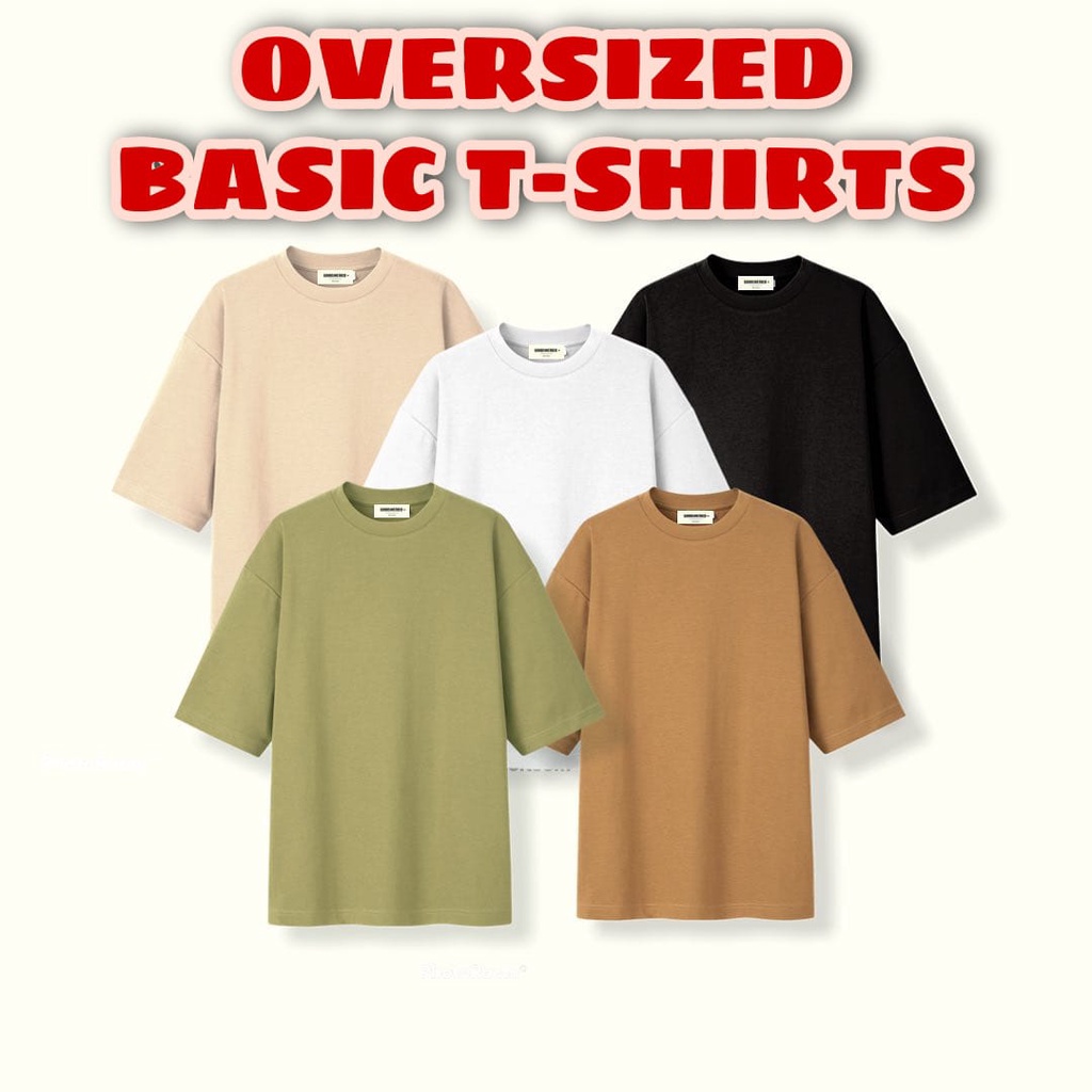 KAOS POLOS OVERSIZE / KAOS POLOS OVERSIZED / KAOS POLOS OVERSIZE WANITA &amp; PRIA / TSHIRT OVERSIZED