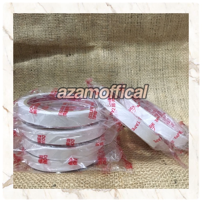 

DOUBLE TAPE LEM PEREKAT DUA SISI DOUBLE TAPE